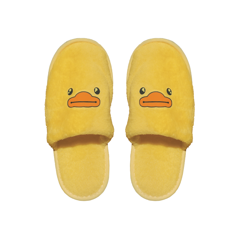 【B.Duck 小黃鴨】珊瑚絨兒童拖鞋